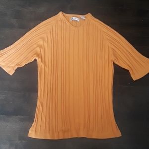 "Bachrach" V-Neck Shirt Sleeved Sweater